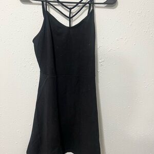 Express Elegant Black Spaghetti Strap Dress